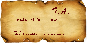 Theobald Aniziusz névjegykártya